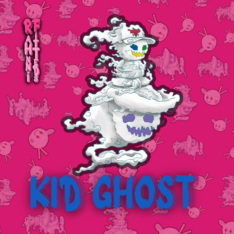 KID GHOST CHARACTER PIN